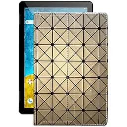 Чохол StatusCASE з екошкіри для планшету Umax VisionBook 10A LTE Золотий ромб