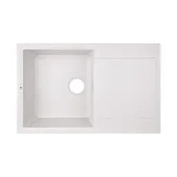 Кухонна мийка Lidz 790x495/230 WHI-01 (LIDZWHI01790495230), Білий