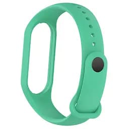 Силіконовий ремінець для фітнес браслетів Xiaomi Mi Band 5/6/7, Silicone, teal green, зі зручною застібкою, на фітнес трекер та смарт годинник, ArmorStandart (ARM61889) - мініатюра 2