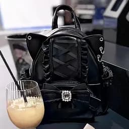 Рюкзак в стилі Лоліта Рожевий Lolita Backpack Pink 25x20x9 см - мініатюра 4