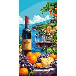 Картина за номерами Середземноморський натюрморт LW5143, 40х80 см