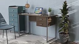 Комп'ютерний стіл Ferrum-decor Гаррі 75x120x60 сірий ДСП Дуб Сонома 16мм (FRD-101452)