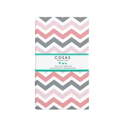 Набір простирадл на резинці Cosas ROSE ZIGZAG 60х120х12 см (SetSheet_Rose_ZigGreyRose_120x60) - мініатюра 2