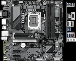 Материнська плата Gigabyte B760M DS3H Gen5 Socket 1700 - мініатюра 2