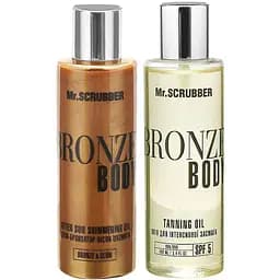Набор для интенсивного загара Mr.Scrubber Bronze Body Sun Shine: масло для загара, 100 мл + масло-бронзатор после загара 100 мл