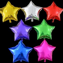Воздушный шар фольгированный Звезда, 45 см (в ассортименте)