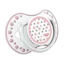 Пустушка силіконова динамічна Lovi Retro baby, 3-6 міс., 2 шт., рожевий (22/804girl) - мініатюра 4
