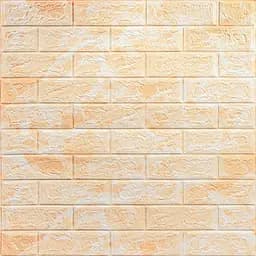 Декоративна 3D панель Sticker Wall самоклейка 700x770x5мм Мармур бежевий цегла 062 SW-00000032