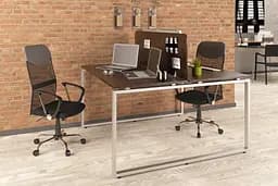 Подвійний письмовий стіл Loft design Q-140 (Венге Луїзіана)