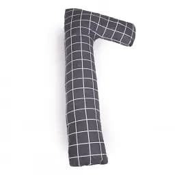 Подушка для вагітних та відпочинку MirSon Г-подібна №5007 Color Line Lugano 140х40х20 см сіра (2200010969580)