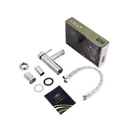 Змішувач для раковини Kroner KRP Edelstahl Klassisch - ESG010 CV022994 Хром матовий - мініатюра 7