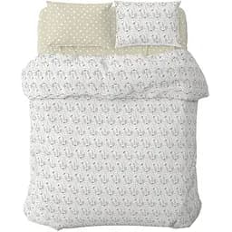 Комплект постельного белья Home Line Цветение трав 215х143 см голубой/бежевый (176875)