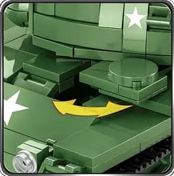 Конструктор COBI M41A3 Walker Bulldog — Американський танк 625 деталей - мініатюра 6
