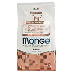 Сухий корм Monge Cat Adult з лососем, 0,4 кг (970005487) - мініатюра 3