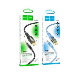 Кабель Hoco 3.5 мм to lightning Transparent Discovery Edition Digital audio conversion cable UPA25 1 м - мініатюра 2