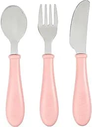 Набір столових приборів Beaba Babycook, 3 предмета, рожевий (913462)