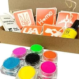 Набір для біо-тату Україна - неон Fresh Tattoo ua-neon-set - мініатюра 3