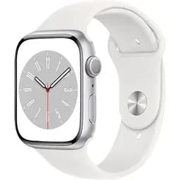 Смарт-часы Apple Watch Series 8 45mm Silver Aluminum Case with White Sport Band (MP6N3) Б/У [164802]