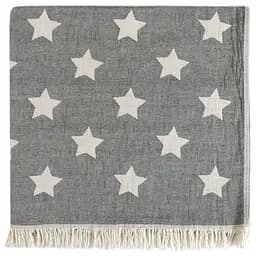 Рушник Lotus Home Pestemal Star, 90х160 см, чорний (svt-2000022322157)