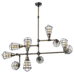 Люстра Brille лофт в зал E27 60W G (BL-399S/10)