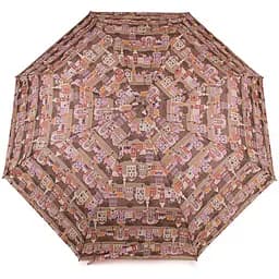 Женский складной зонтик полуавтомат Airton 99 см бежевый