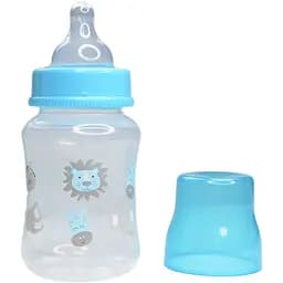 Бутылочка для кормления Курносики с широким горлышком 250 мл голубая (7006 гол)