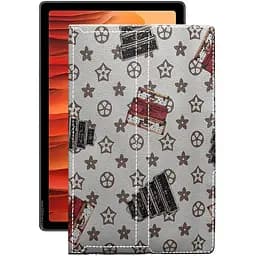 Чохол StatusCASE з екошкіри для планшету Samsung Galaxy Tab A7 10.4 2020 (T500) Луі-Вітон-білий