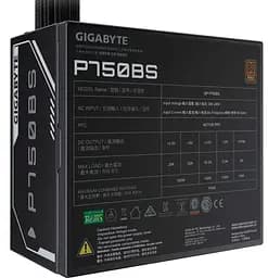 Блок живлення Gigabyte P750BS 750W 80+ Bronze (GP-P750BS) - мініатюра 2