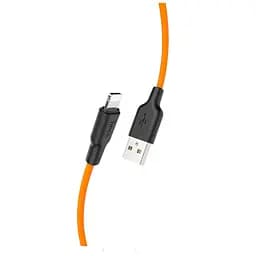 Кабель Hoco Lightning Silicone X21 Plus силиконовый 1 м желтый