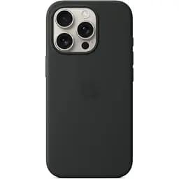 Оригінальний силіконовий чохол Apple Silicone Case with MagSafe для Iphone 16 Pro Midnight Black MYYJ3ZM/A - мініатюра 3