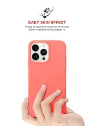 Силиконовый чехол для Apple iPhone 13 Pro Max, ICON2 Case, розовый, противоударный, панель, защита всего корпуса, матовая поверхность Soft Touch, выступает над дисплеем, совместим с защитными стеклами и пленками, с микрофиброй, ArmorStandart (ARM60501) - мініатюра 8