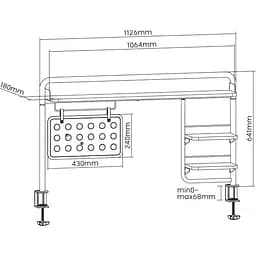 Настільна дошка-органайзер OfficePro DS253B Black [126561] - мініатюра 5
