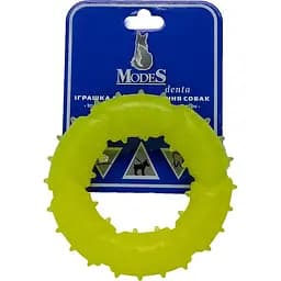 Игрушка для собак Modes Denta кольцо XS 9 см желтая
