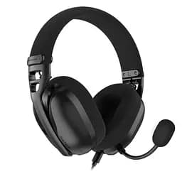 Игровые наушники с микрофоном HATOR ESH-10B HYPERPUNK 3 USB 7.1 Hi-Res SyncHUB Black - мініатюра 1