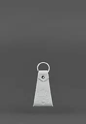 Кожаный серый брелок-петля