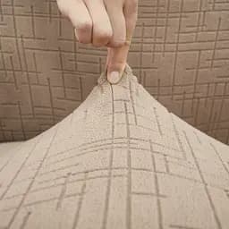 Чохол на диван 4-місний Love You New Corn Fleece бежевий (ly81209) - мініатюра 2