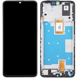 Дисплей Honor X7a чорний, оригінал PRC, з рамкою