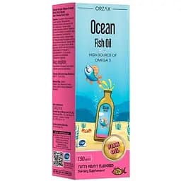 Жирні кислоти Orzax Ocean Fish Oil Syrup 150 мл Тутті фрутті