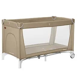 Манеж дитячий ігровий з матрацом і сумкою для транспортування Piccolo Sand Beige 125*65 см CARRELLO бежевий