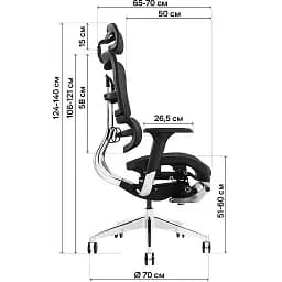 Офісне крісло GT Racer X-802L (W-20, B-40), світло-сіре (X-802L Bright Gray (W-20 B-40)) - мініатюра 13