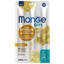 Лакомство для собак Monge Gift Dog Immunity support, кролик с нуклеотидами, 45 г (70085397)