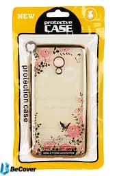 Панель BeCover Flowers Series для Meizu U20 Gold (701311) - мініатюра 3