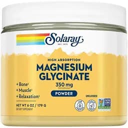 Мінерали Solaray Magnesium Glycinate Powder Unflavored 179 г