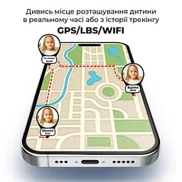 Дитячий смарт-годинник JETIX G99 зі змінним корпусом, GPS, 4G Відеодзвінком і вологозахистом (Pink) - мініатюра 5