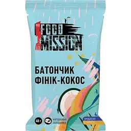 Батончик Food Mission кокосовый 40 г