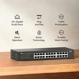 Комутатор TP-Link 24-портовий гігабітний настільний/стійковий (LS1024G) - мініатюра 8