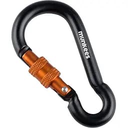 Брелок-карабін Munkees 3249 Pear with Screw Lock 8х80 мм Black (1012-3249-BK)