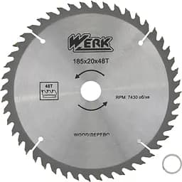 Диск пиляльний Werk 185 x 20 мм (118498)
