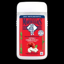 Гель для душу Le Petit Marseillais Bio Бавовна та мак 250 мл