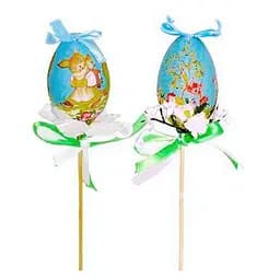 Пасхальный декор яйцо на палочке